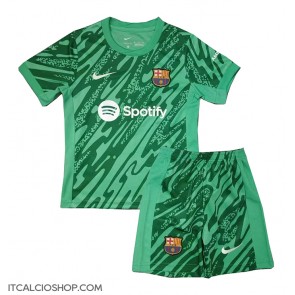 Barcelona Portiere Seconda Maglia Bambino 2024-25 Manica Corta (+ Pantaloni corti)